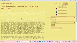 Скриншот 1 к игре A Million Murder Mysteries