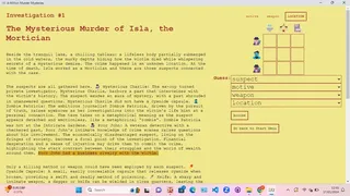 Скриншот 2 к игре A Million Murder Mysteries