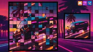 Скриншот 2 к игре OG Puzzlers: Synthwave Cars
