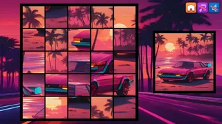 Скриншот 6 к игре OG Puzzlers: Synthwave Cars