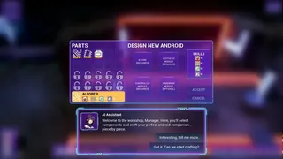 Скриншот 2 к игре Synthetica: Cyber Club Manager