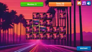 Скриншот 2 к игре OG Memory: Synthwave Cars