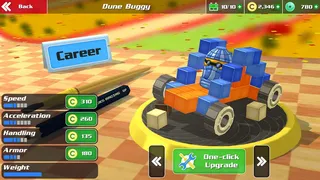 Скриншот 1 к игре Pixel Car Racing: Blocky Crash