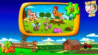 Скриншот 4 к игре Animal Farm Jigsaw Games for Toddlers, Babys and Kids