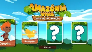 Скриншот 2 к игре Amazônia Viva Game: animais em extinção