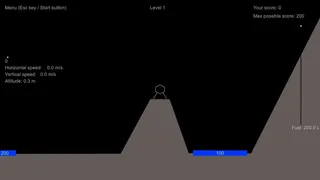 Скриншот 1 к игре Lunar Lander Redux