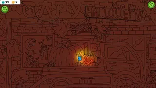 Скриншот 5 к игре Hidden Capybaras with Orange and Pumpkins: Spooky Halloween Edition