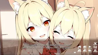 Скриншот 1 к игре おしかけケモミミついんず FURRY TWINS