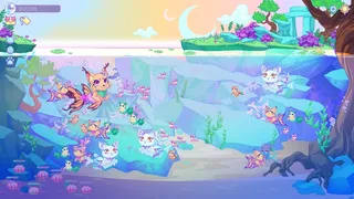 Скриншот 1 к игре Mermeows: Chill Cat Mermaids