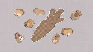 Скриншот 1 к игре Capybaras Huddled Together