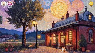 Скриншот 3 к игре Meow Time Machine: VAN GOGH