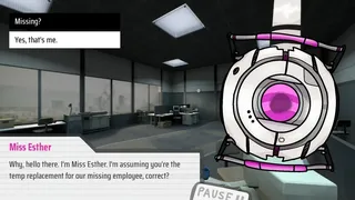 Скриншот 1 к игре Aperture Dating Simulator
