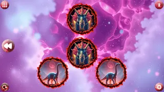 Скриншот 1 к игре Space Memory: Dinosaurs