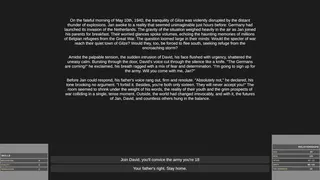 Скриншот 3 к игре Survive, Resist, Collaborate - a World War 2 Choice-Based Story