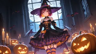 Скриншот 1 к игре Halloween Waifu