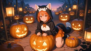Скриншот 2 к игре Halloween Waifu