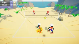 Скриншот 1 к игре Stickman Beach Volleyball DELUXE