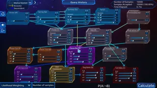 Скриншот 1 к игре Celestial Anomalies: A Cosmic Exploration of Graphical Models Of Reasoning