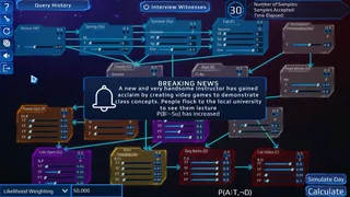 Скриншот 2 к игре Celestial Anomalies: A Cosmic Exploration of Graphical Models Of Reasoning