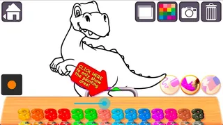 Скриншот 2 к игре Animal Coloring Books for Kids & Toddlers - Dinosaurs