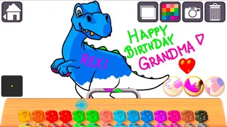 Скриншот 3 к игре Animal Coloring Books for Kids & Toddlers - Dinosaurs