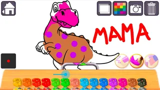 Скриншот 4 к игре Animal Coloring Books for Kids & Toddlers - Dinosaurs