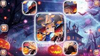Скриншот 1 к игре Lovely Anime Puzzle: Halloween