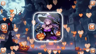 Скриншот 4 к игре Lovely Anime Puzzle: Halloween