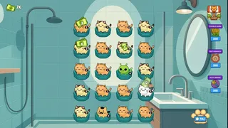 Скриншот 1 к игре Merge Cats Idle Evolution