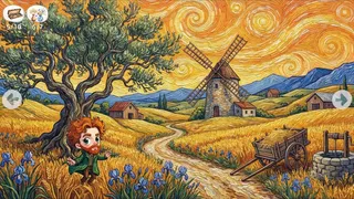 Скриншот 6 к игре Meow Time Machine: VAN GOGH Plus