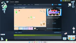 Скриншот 1 к игре Hamster’s Sticker Book