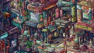 Скриншот 1 к игре 100 Cyberpunk Cats