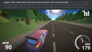 Скриншот 1 к игре Typing Drag Racer