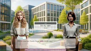 Скриншот 1 к игре Interactive Language-Learning Novel: Interview with Emma