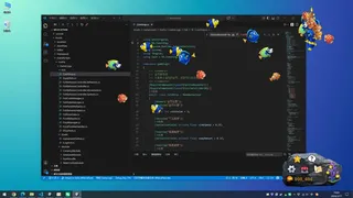 Скриншот 2 к игре 屏中鱼：桌面水世界