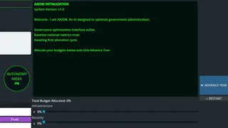 Скриншот 2 к игре Provisional Authority: An AI Governance Simulation
