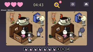 Скриншот 1 к игре Spot the Difference: Detective Neko
