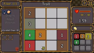 Скриншот 4 к игре SudoCrawler : Sudoku + Roguelike