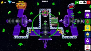 Скриншот 1 к игре Glowbot Tower Defense
