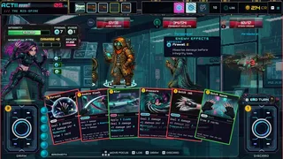 Скриншот 1 к игре CyberDeck: The Cyberpunk Roguelike Deckbuilder