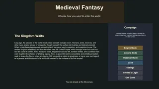 Скриншот 1 к игре Medieval Fantasy
