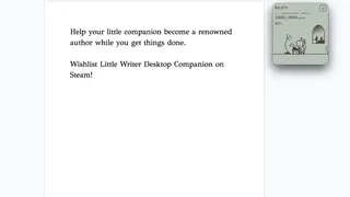 Скриншот 1 к игре Little Writer Desktop Companion
