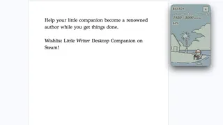 Скриншот 2 к игре Little Writer Desktop Companion