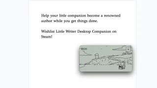 Скриншот 3 к игре Little Writer Desktop Companion