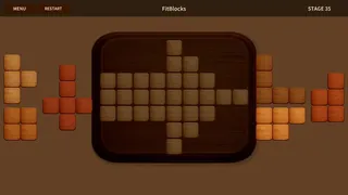 Скриншот 1 к игре FitBlocks～Wooden block puzzle～