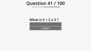 Скриншот 1 к игре 100 Easy Maths