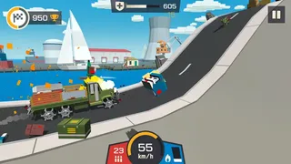 Скриншот 2 к игре Zombie Derby: Blocky Roads