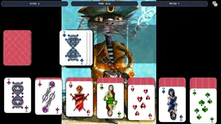Скриншот 1 к игре Solitaire - Cat Pirate Portrait