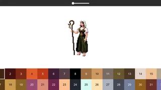 Скриншот 1 к игре Coloring Pixel - Fantasy Characters