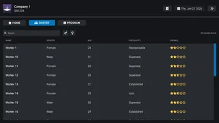 Скриншот 2 к игре Pro Wrestling Manager